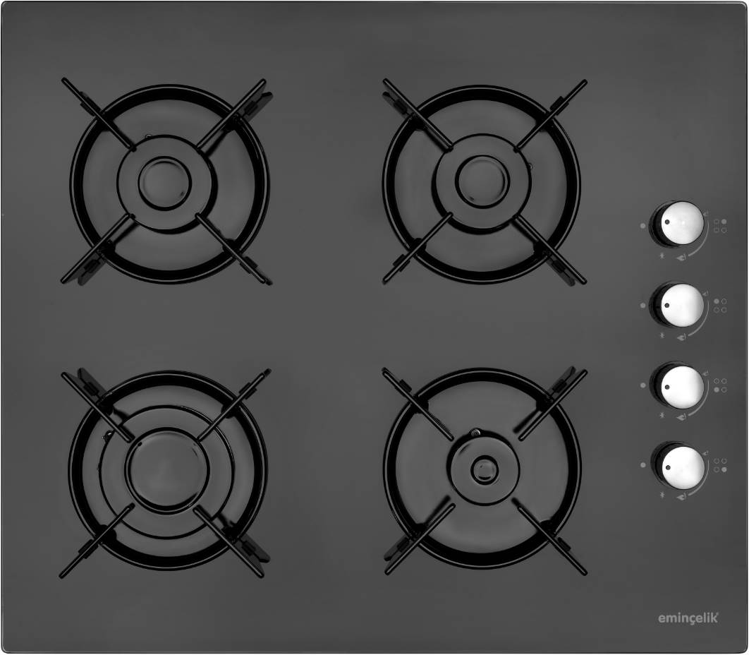 EKONOMİK SİYAH CAM ANKASTRE SET 4