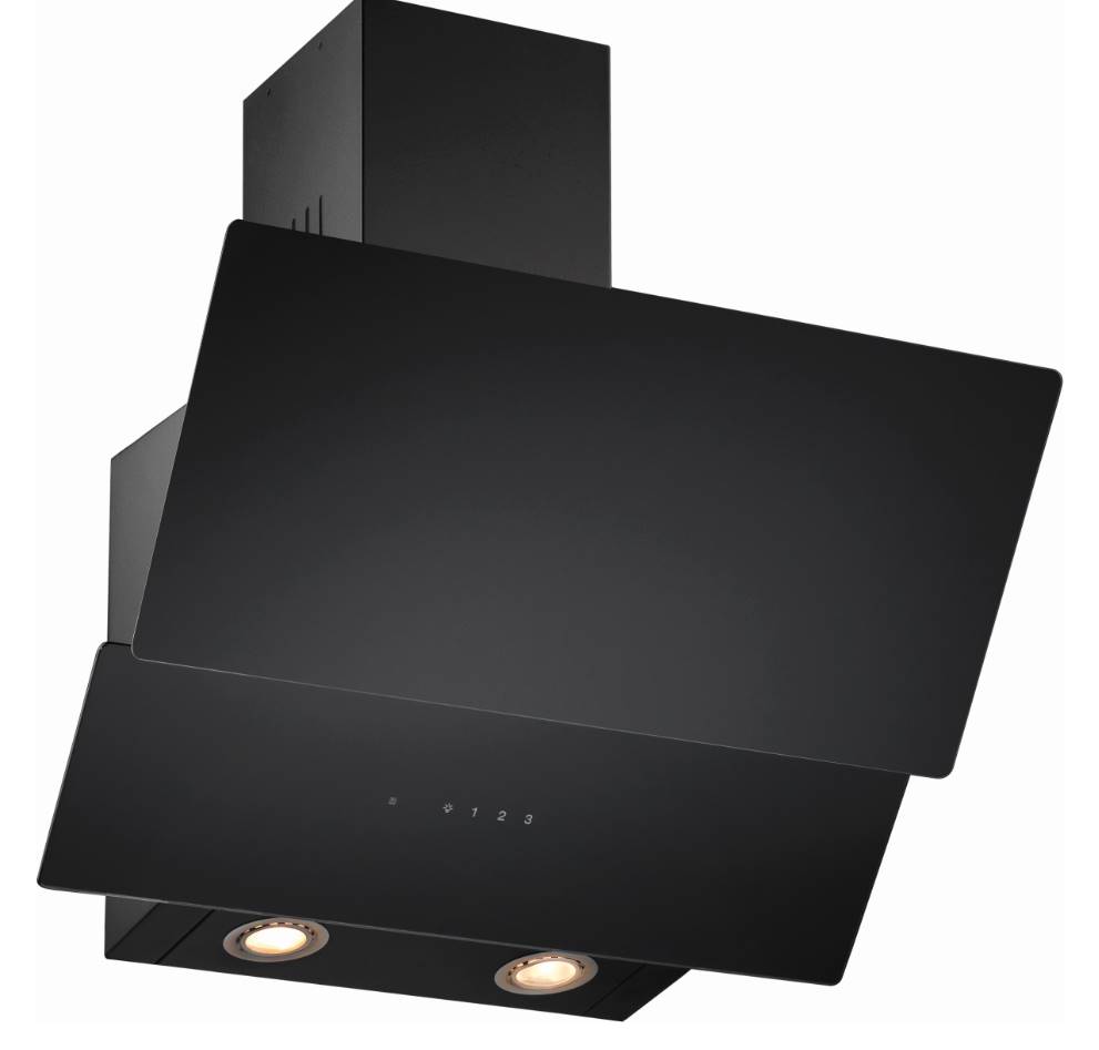 Siyah Camlı UK Davlumbaz