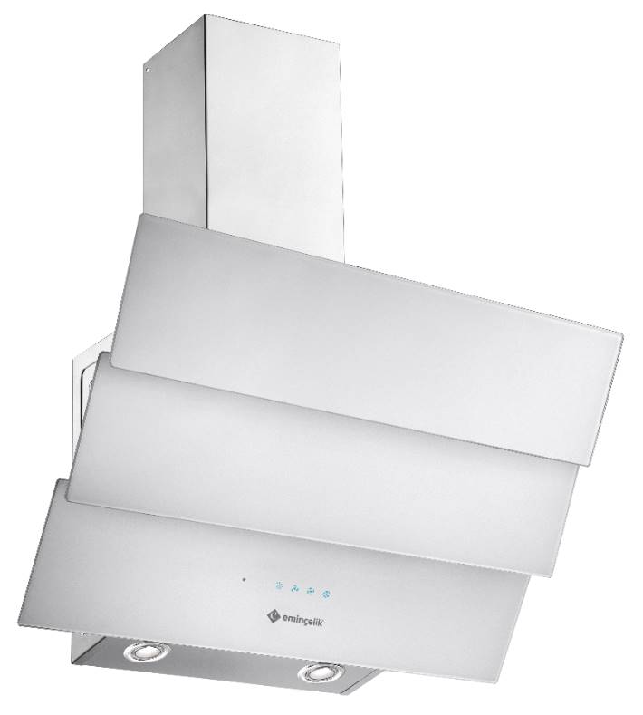 Beyaz 3 Camlı UK Davlumbaz